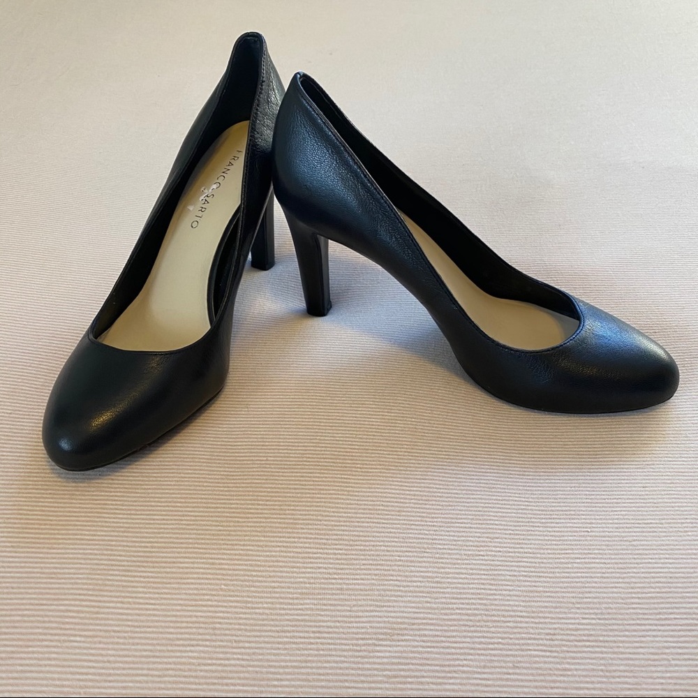 Franco Sarto Black Leather Heels 9